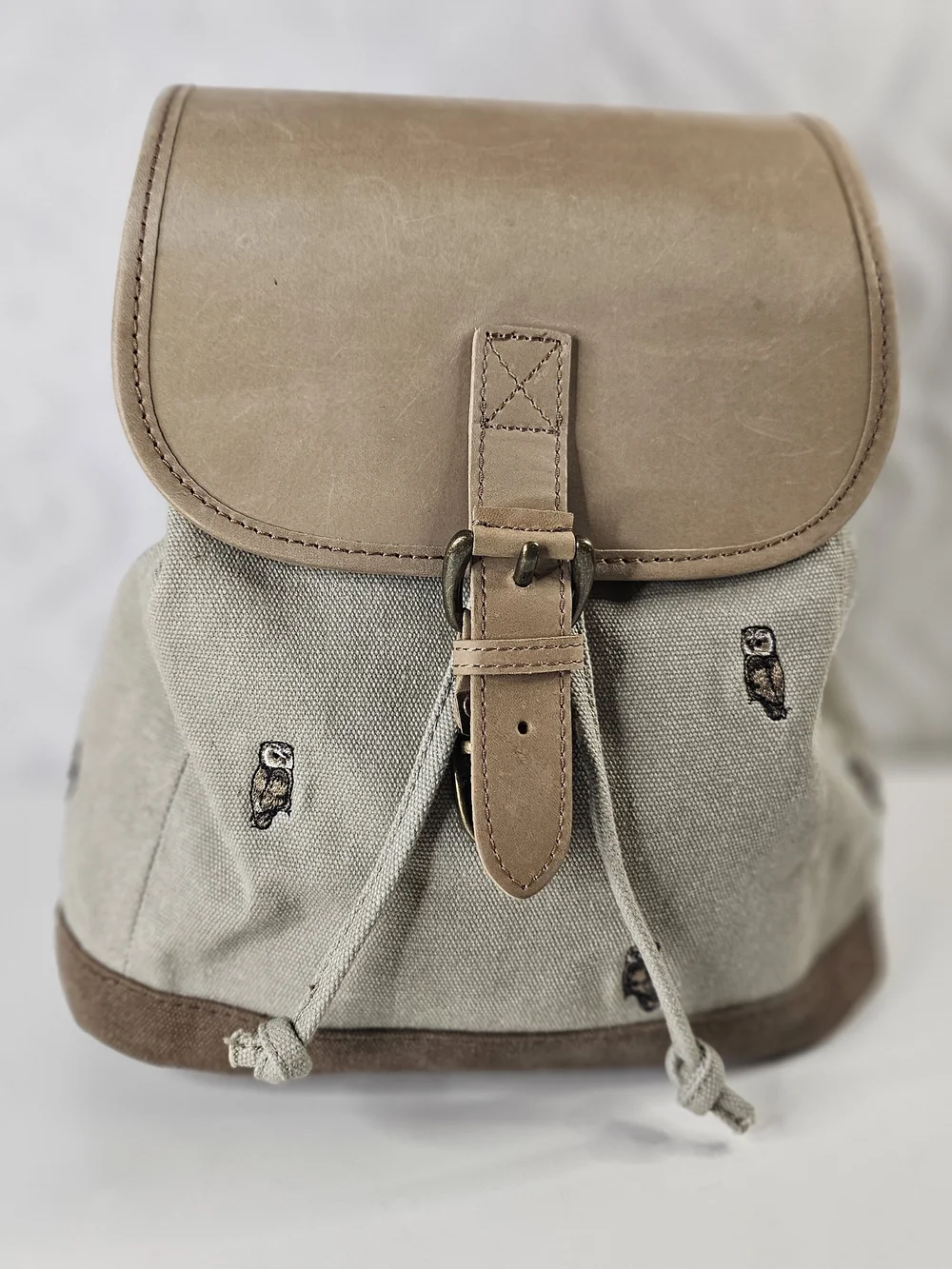L.L. Bean beige canvas